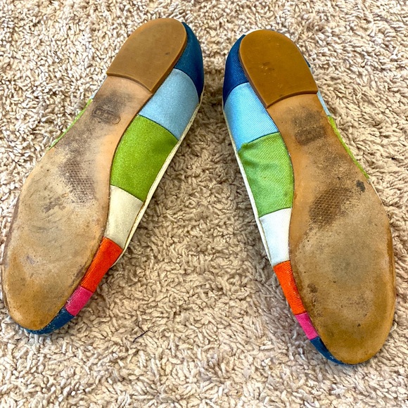 Coach Multicolored Striped Ballet Flats - Picture 5 of 7
